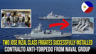 Two Jose Rizal Class Frigates Successfully Installed CONTRALTO AntiTorpedo From Naval Group [upl. by Alaet291]