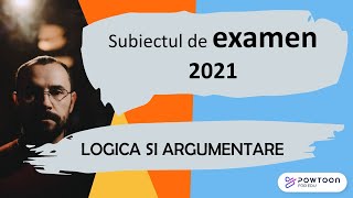 Bac Logica 2021  Rezolvarea subiectului de examen [upl. by Aernda]