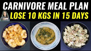 Carnivore Diet Meal Plan For Weight Loss [upl. by Gracye]