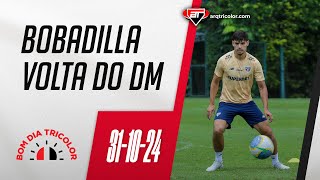 Bobadilla é MAIS UM A RETORNAR AOS TREINOS COM BOLA após longa lesão  Bom Dia Tricolor [upl. by Belcher]