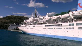 4K  AIDABLU MSC ARMONIA HORIZON and THOMSON SPIRIT in Dubrovnik Croatia [upl. by Maxa22]