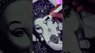 God art 🙏 ganesh god shorts art sketch [upl. by Aveer697]