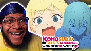 THE FUNNIEST EPISODE YET  KONOSUBA Season 3 Ep 9 REACTION [upl. by Enailuj]