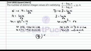 CAT 2024  CAT 2022 Quant Slot 2  Q14 Video Solution  doubtpucho [upl. by Betsy723]