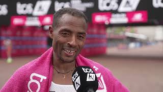 Kenenisa Bekele Lowers Mens Masters World Record At London Marathon Still Hopes For Faster Times [upl. by Ahseya]