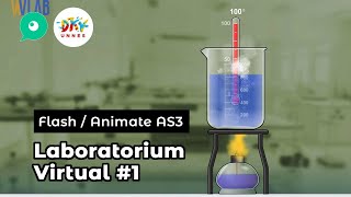 FlashAnimate Membuat Laboratorium Virtual 1 [upl. by Eeresid]