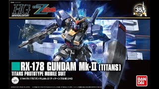 Gundam Model HGUC RX 178 Gundam Mk II Titans Revive [upl. by Ennovaj]