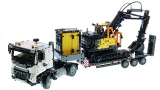 LEGO Volvo FMX LKW mit EC230 Electric Raupenbagger  LEGO Technic 42175 [upl. by Irrac]