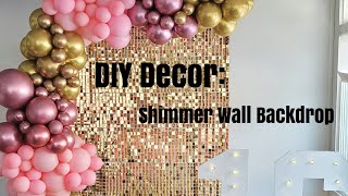 Lets Create How to install a Shimmer Wall Backdrop [upl. by Hansiain]