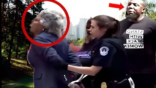 Officer Harasses Black Elderly Woman For Sitting In A Park Unaware Whos Watching from Behind Him… [upl. by Aryl]