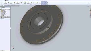 SolidWorks  Round belt pulley [upl. by Sunny]