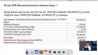 2Ders2024 Geçici Vergi Döneminde Enflasyon Düzeltmesi ve Vergilendirme [upl. by Maurilia473]