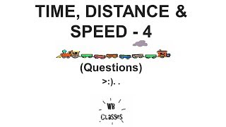 Time Distance and Speed  4 Questions [upl. by Anayhd]