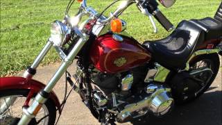 1984 Harley Davidson FXST Softail First Year Candy Red Kickstart Chain Drive EVO [upl. by Grove410]