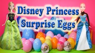 Opening Princess Elsa and Anna Surprise Eggs with the Assistant [upl. by Ocsic]