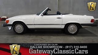 1988 Mercedes Benz 560SL 708DFW Gateway Classic Cars of Dallas [upl. by Akoyn]