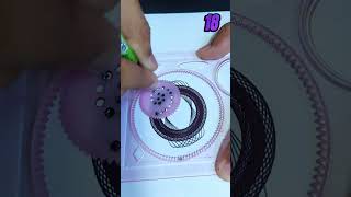 spirograph 18 satisfying noksha pattern 2024 asmr drawing [upl. by Cailly]