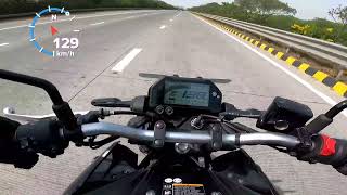 YAMAHA MT03 HIGHWAY REVIEW  CRUISING SPEED RPM amp VIBRATIONS [upl. by Acinnor778]