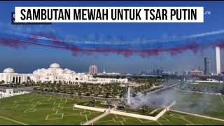 Formasi SU35 Mengawal Papa Putin ke Uni Emirat Arab [upl. by Nelad]