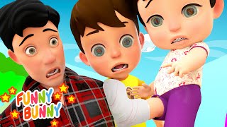 The Boo Boo Song  Kids Song amp Nursery Rhymes  Funny Bunny Animation [upl. by Yeldar]