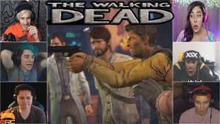 Gamers Reactions to the End of Episode 3 Part 1  The Walking Dead  A New Frontier [upl. by Gretal]