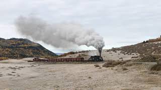 Cumbres amp Toltec freight train [upl. by Romalda]