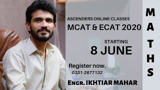 ASCENDERS ONLINE SESSION 2020  PART 07  SIR IKHTIAR  MATHS XI [upl. by Melodee348]