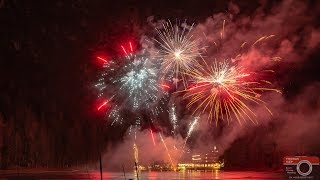 Neujahr in Osttirol Tristacher See Feuerwerk 9 min [upl. by Yerhcaz]