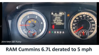 2014 RAM Cummins derated to 5 MPH [upl. by Acinorav]