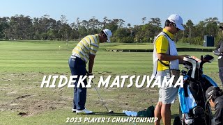 Hideki Matsuyama 2023 Player’s Championship Range Session and Swing Analysis [upl. by Oneida]