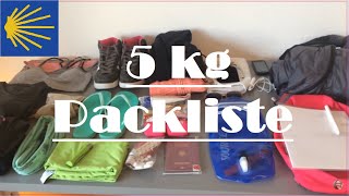 Jakobsweg Portugal  Camino de Santiago  meine ultra leichte Packliste unter 5kg [upl. by Adnaw63]