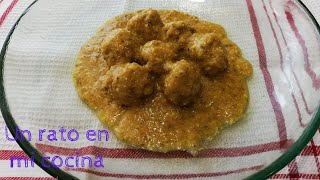 ALBÓNDIGAS en salsa de ALMENDRAS [upl. by Mureil]