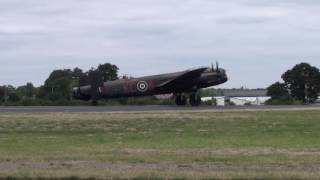 Lancaster Take Off From Southend Airport [upl. by Austreng719]