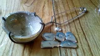 Silver Smelting Part 1  Making my own 999 Bullion Bars [upl. by Range]