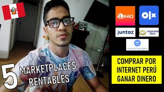 VENDER y COMPRAR por INTERNET  5 MARKETPLACES Rentables PERÚ [upl. by Gradey]