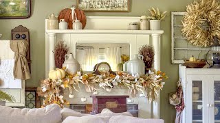 Country Cottage Antique Farmhouse Primitive Fall Autumn Decor Decorations Decorating Ideas Home Tour [upl. by Adnawuj]