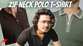 Zip Neck Polo TShirts Under 1000 Rupees My Honest Opinion [upl. by Annawal]