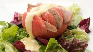 Receta de tomate relleno  Karlos Arguiñano [upl. by Neeuq983]