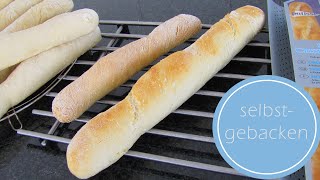 Das perfekte Baguette und auf Vorrat zum Fertigbacken  selbst backen [upl. by Zola]