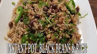 INSTANT POT BLACK BEANS amp RICE  VEGAN  Pressure Luck 101 [upl. by Ruenhs]