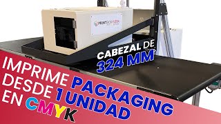 🚀 IMPRESORA de PACKAGING cartón BOLSAS de papel MADERA y SOBRES personalizados PRINTBOX FLEXA [upl. by Odama491]