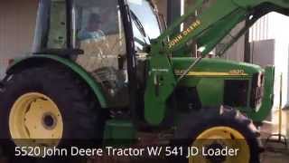 5520 John Deere Tractor W 541 JD Loader [upl. by Airyt]