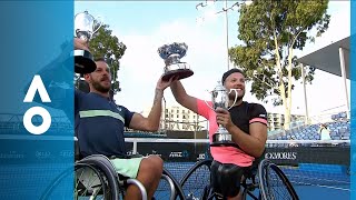 LapthorneWagner v AlcottDavidson match highlights F  Australian Open 2018 [upl. by Ruhtra758]