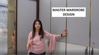 Ep17  Luxury Interior Design  Wardrobe Design Inside  Grey Wardrobe Design for Master Bedroom [upl. by Lleynad]