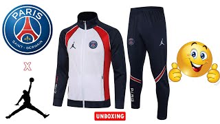 PSG x JORDAN training tracksuit ANTHEM kit 2122 Unboxing amp Review  ASMR [upl. by Nohsed]