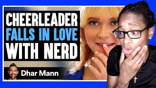 CHEERLEADER Falls In love With NERD Dhar mann Reaction [upl. by Narah122]