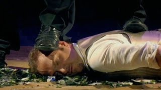 Derren Brown Lays In Broken Glass And Gets Stepped On [upl. by Ahsineg]