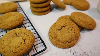 Soft amp Chewy Ginger Molasses Cookies  Soft amp Chewy Gingersnaps Recipe [upl. by Darcia52]