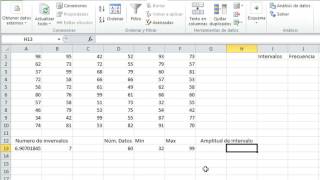 Cómo agrupar datos en Excel  Datos agrupados e intervalos de clase [upl. by Dupin]