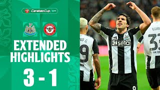 Sandro Tonali Goal  Newcastle vs Brentford 31 Highlights  EFL Cup Carabão 202425 [upl. by Hewe]